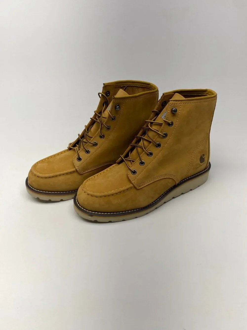 CARHARTT Men's Moc Wedge 6 Inch Work Boot Wheat FW6076 Sz 10